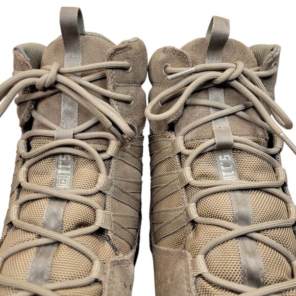 5.11 Mens Boots‎ Sz 15 Dark Coyote Waterproof Tactical Leather 511 - Picture 6 of 16